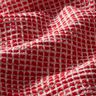 Bouclé katoenmix structuur – rood/wit,  thumbnail number 2