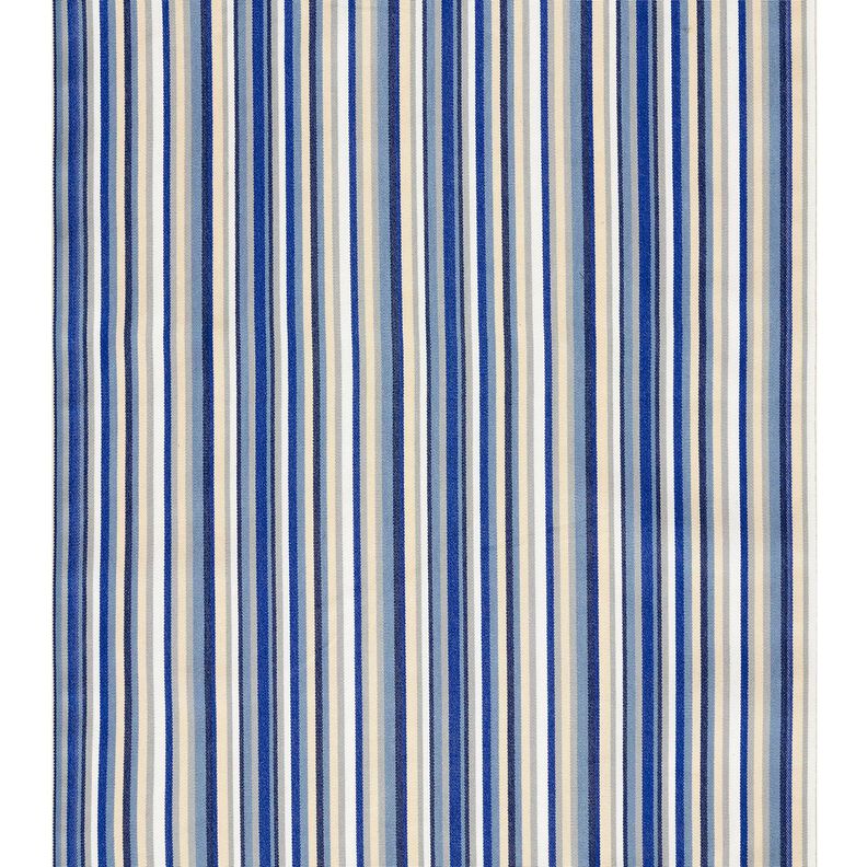 Outdoor Ligstoel stof Lengtestrepen 44 cm – indigo/beige,  image number 1