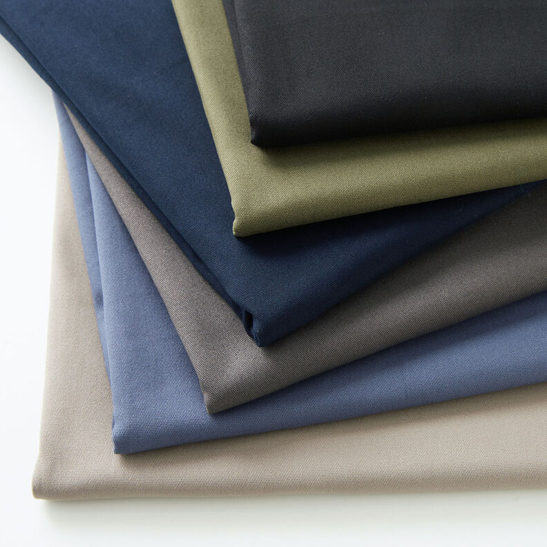 Katoenkeper Stretch – donkertaupe,  image number 4