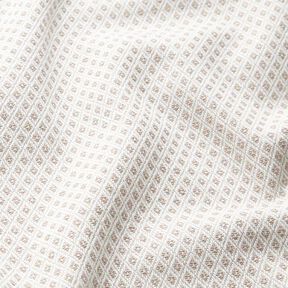 Decostof Jacquard Kleine ruiten – donkerbeige, 