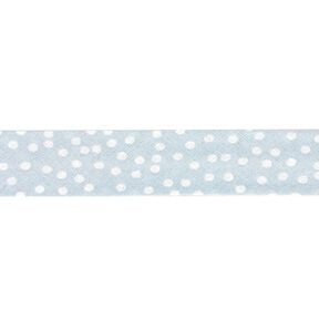 Biasband verspreide stippen [20 mm] – babyblauw, 