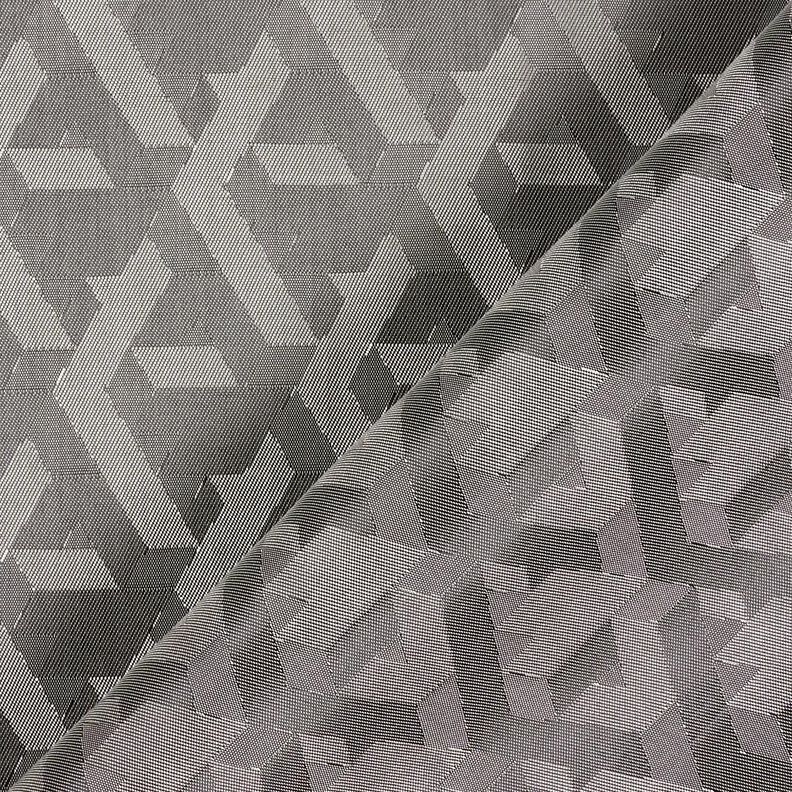 Voeringstof Jacquard Geometrische vormen – grijs,  image number 4