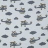 Mousseline/dubbel gehaakte stoffen Helikopter | by Poppy – babyblauw/leigrijs,  thumbnail number 1