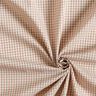 Overhemdenstof fijne ruit – beige/marineblauw,  thumbnail number 3