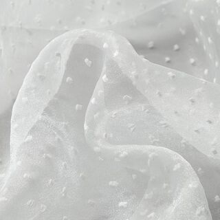 Organza dobby stippen – wit, 