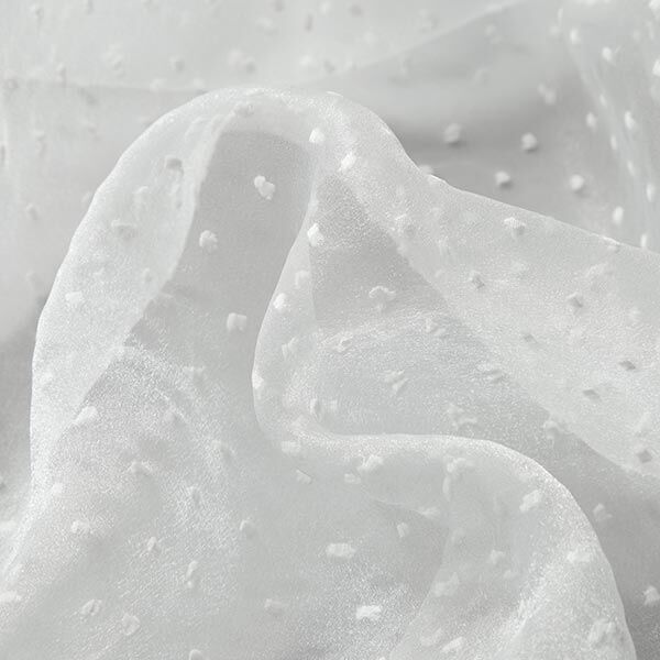 Organza dobby stippen – wit, image number 3