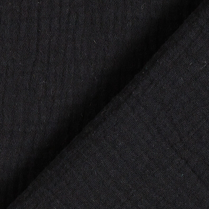 Mousseline/dubbel gehaakte stoffen – zwart,  image number 4