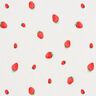 GOTS Katoenjersey Aquarel aardbeien Digitaal printen – ivoor,  thumbnail number 1