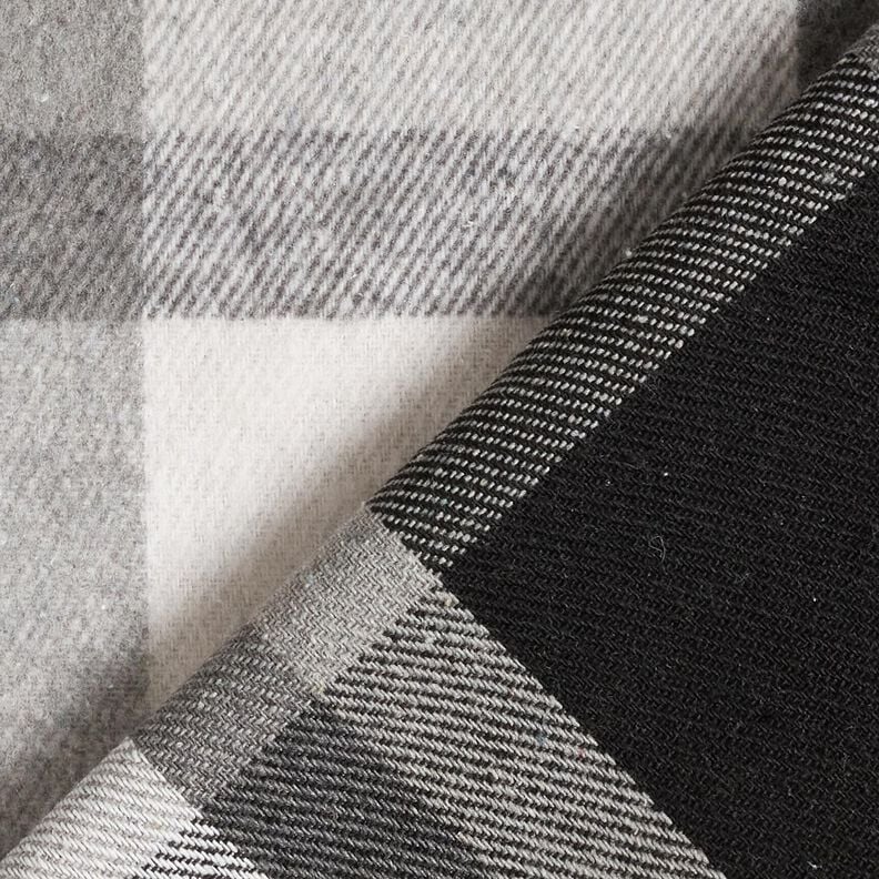 Mantelflanel geruit | Katia Fabrics – nevelgrijs/oudzilver, image number 4