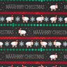 French Terry sommersweat Määährry Christmas | Glitzerpüppi – zwart/chili,  thumbnail number 1