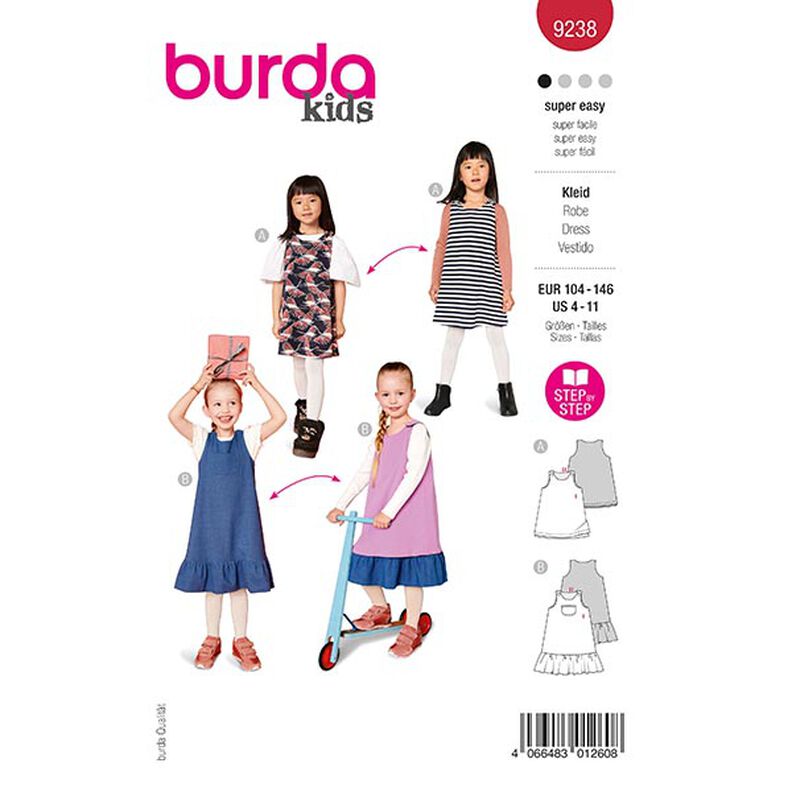 Jurk | Burda 9238 | 104-146,  image number 1