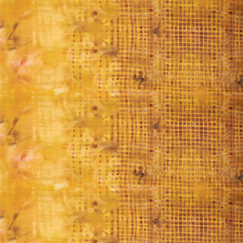 GOTS Katoenen batist Randstofruiten met kleurverloop | TCC x LOOKS by Wolfgang Joop – currygeel,  image number 1