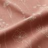 Decostof Half panama Delicate bloemen – oudroze,  thumbnail number 2