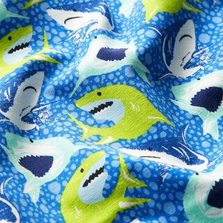 Katoenjersey Haaien – koningsblauw, 