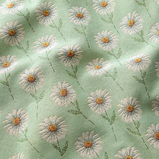 Decostof Gobelin Madeliefjes – pastelgroen, 