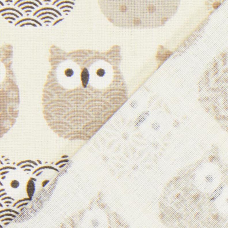 Katoenen stof cretonneuil – creme/grijs,  image number 3