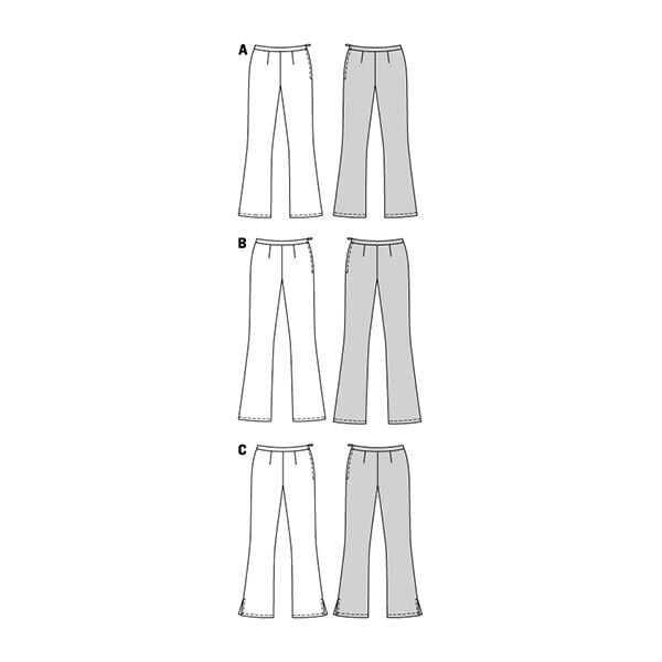 Broek met wijde pijpen, Burda 6152 | 34-44, image number 11