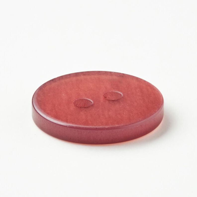2-gats knoop glanzend [Ø 15 mm] – donker oudroze,  image number 3
