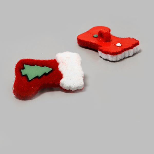 Kerstknoop kerslaars - rood/groen,  image number 2