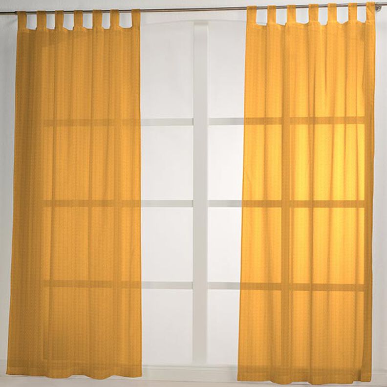 Vitragestof Voile Ibiza 295 cm – currygeel,  image number 6