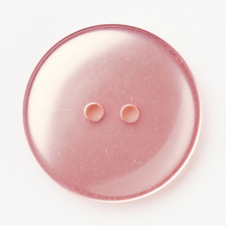 2-gats knoop glanzend [Ø 25 mm] – roze,  image number 1
