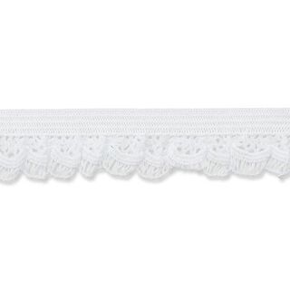 Elastische ruche [15 mm] – wit, 