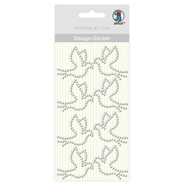 Designsticker duif [ 8 Stuk ] – zilver metalen,  image number 1