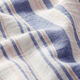Mousseline/dubbel gehaakte stoffen Garengeverfde strepen | Poppy – wit/marineblauw,  thumbnail number 2