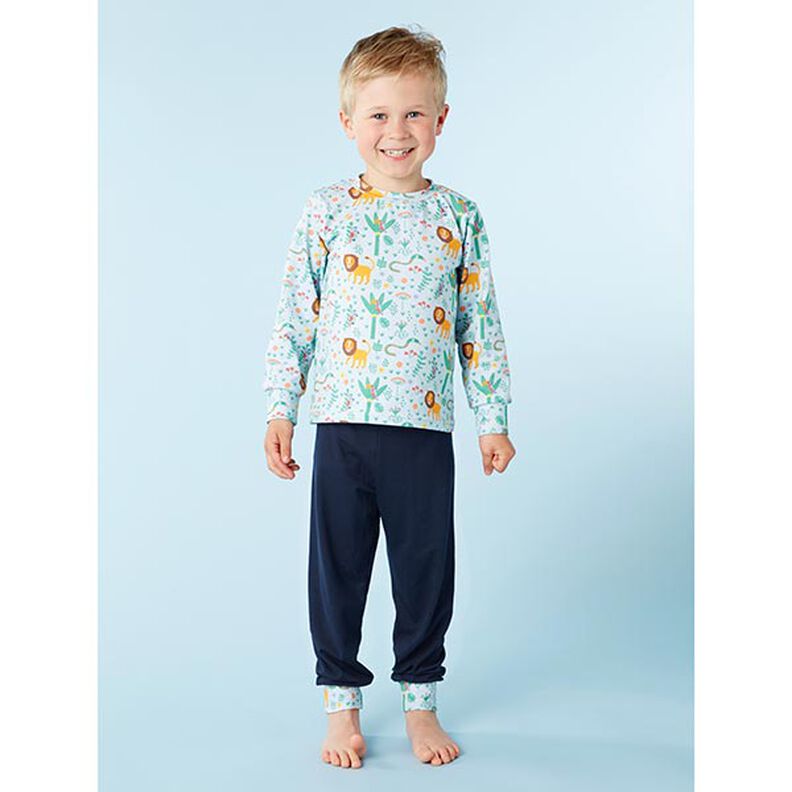 Viscose jersey medium – navy, image number 3