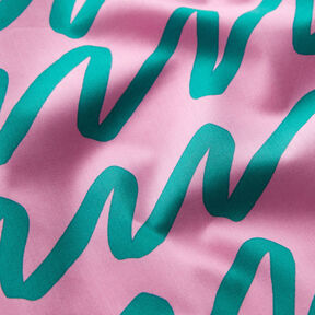 Katoenpopeline Making Waves | Nerida Hansen – roze, 