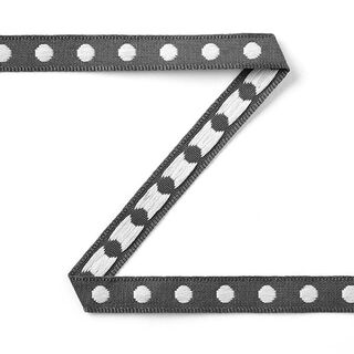 Stippenband deco - donkergrijs, 