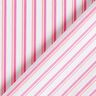 Katoenen stof onregelmatige strepen – pink/wit,  thumbnail number 4