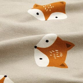 French Terry kleine vos – zilvergrijs, 