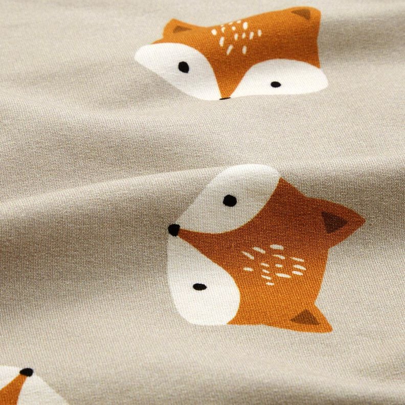 French Terry kleine vos – zilvergrijs,  image number 2