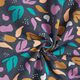 Sweatshirt geruwd Bladeren en glitter – nachtblauw,  thumbnail number 3