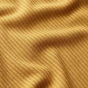 Geruwde effen gebreide stof | Fibre Mood – currygeel, 