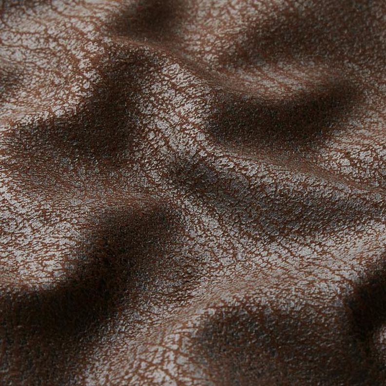 Bekledingsstof Imitatieleer Pamero – donkerbruin,  image number 2