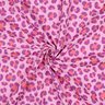 Mousseline/dubbel gehaakte stoffen kleurrijke luipaardprint | Poppy Fabrics – pastelviolet/roodlila,  thumbnail number 3