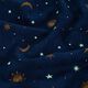 Decostof Glow-in-the-dark nachtelijke hemel – goud/marineblauw,  thumbnail number 14