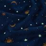 Decostof Glow-in-the-dark nachtelijke hemel – goud/marineblauw,  thumbnail number 14