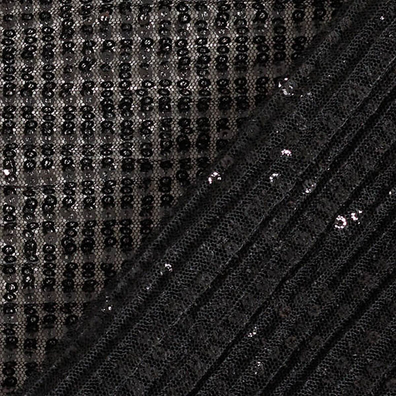 Pailletten plissé – zwart,  image number 4