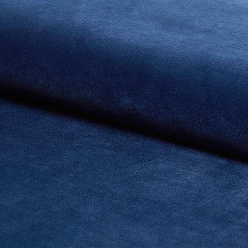Bekledingsstof Fluweel – marineblauw,  image number 1