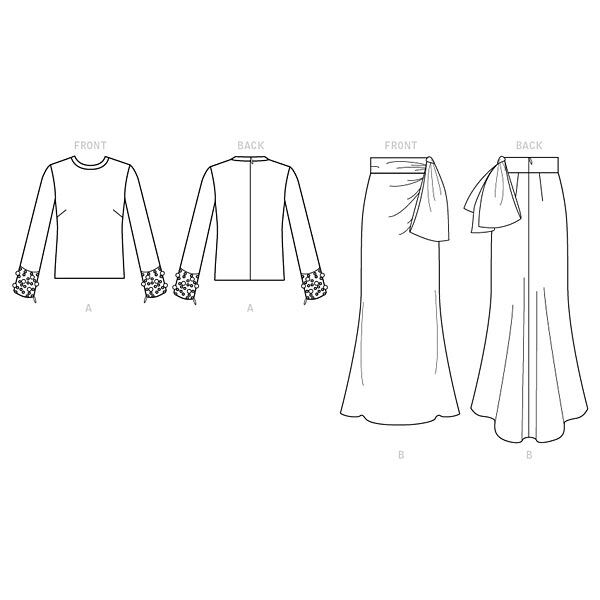 Top | Rok, Vogue 1605 | 32 - 40, image number 5