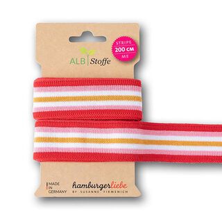 GOTS Biologische boordstof STRIPE ME COLLEGE [200 cm | 3,5 cm] | Albstoffe | Hamburger Liebe, 