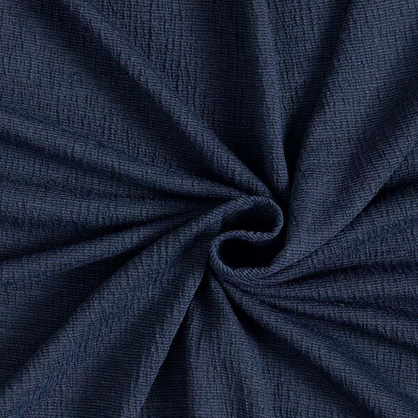 Gekreukt jersey Effen – marineblauw, image number 1