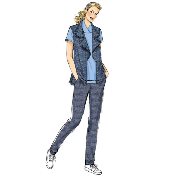 Top|jurk|vest|broek, Butterick 6388|30 - 40, image number 3