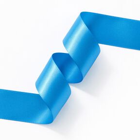 Satijnband [25 mm] – blauw, 