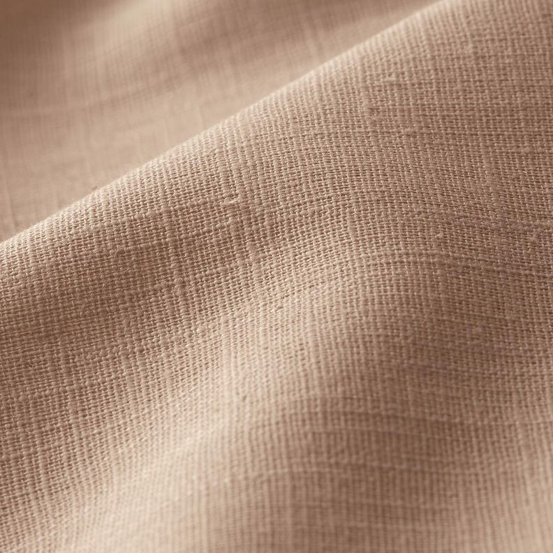 Linnen stof Ramee mix medium – taupe,  image number 2