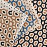 Decostof Half panama abstract luipaardpatroon – lichtbruin/cashew,  thumbnail number 5
