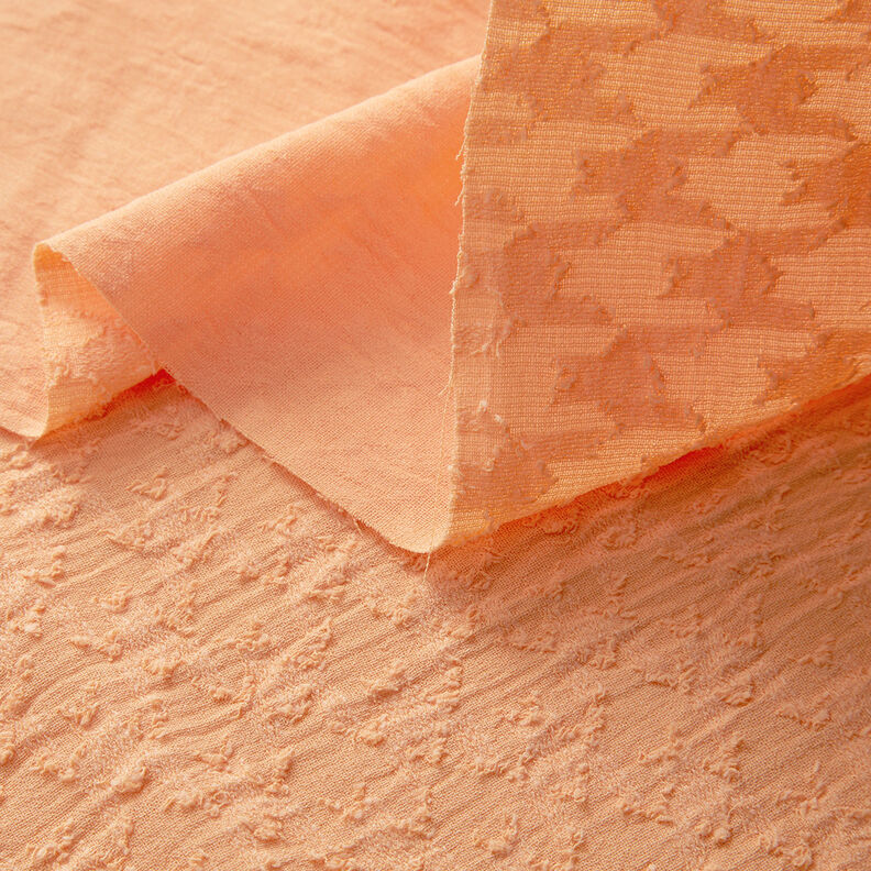 Jacquard Dobby pied-de-poule – perzik, image number 3